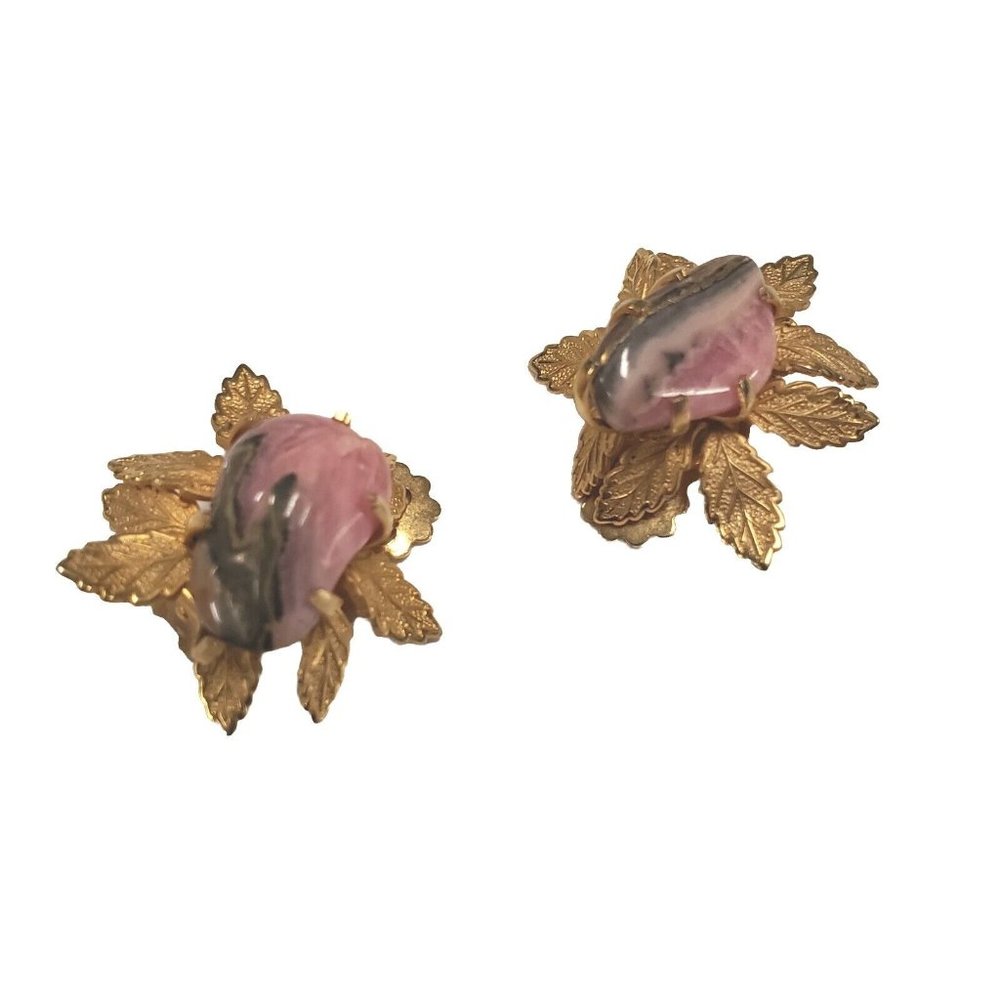 Vintage Kramer Clip-On Gemstone Earrings